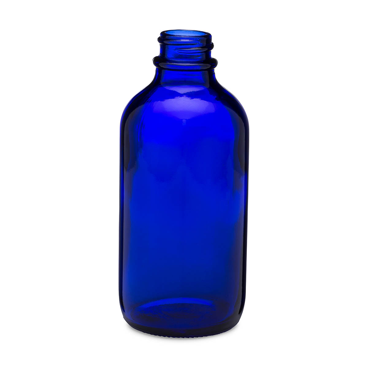 4 oz/120 ml Cobalt Blue Boston Round Bottle